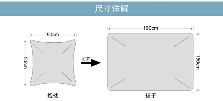 FN-R723-1 时尚印花抱枕被